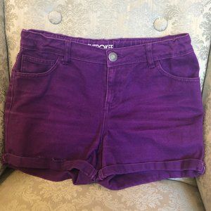 Deep Purple Jean Shorts (Adjustable Waist!)